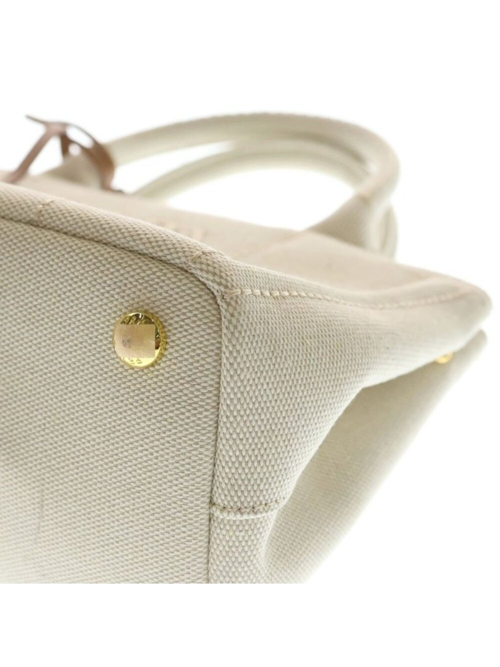 Prada Jardinier Linen Blend Mini 2-Way Shoulder Bag Natural - Picture 5 of 8